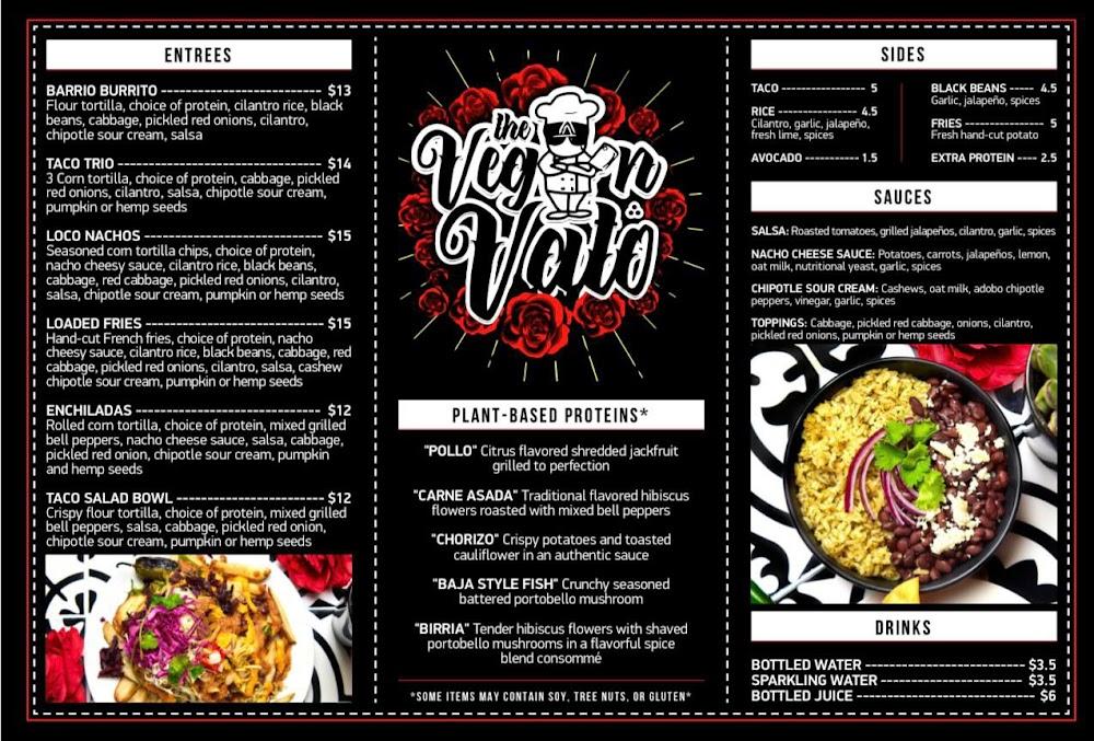 The Vegan Vato Menu image 1